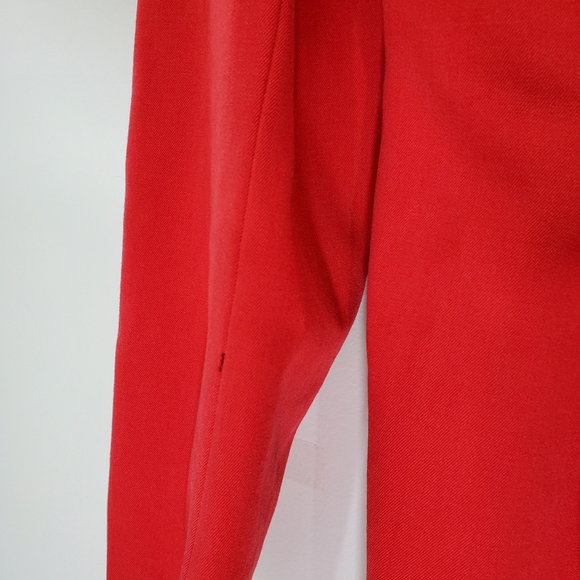 Diane Gilman Red 100% Wool Dress, Size 12 - Picture 5 of 14
